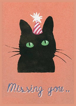 Send this lucky Bon Voyage card to the human you are missing. A Bon Voyage card by Andy Bridge for East End Prints.