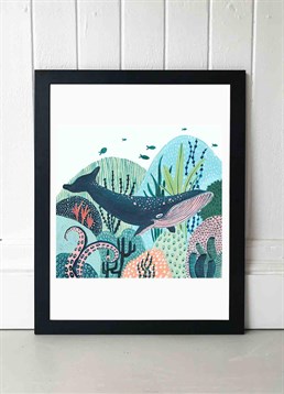 A print full of the pattern and rhythm beneath the waves, available in A2 or A3, framed and unframed. We think Amber Davenport has created possibly the prettiest blue whale we've seen. Published by East End Prints and manufactured eco-consciously in the UK. Each time you buy a print or card from East End Prints we donate a percentage of each sale to Cool Earth who work alongside local communities to combat the effects of deforestation in the Amazon.<p>Please note this product is made to order and is non-returnable.</p><p>Cards and gifts are sent separately. View our Delivery page for more details on Gift processing and delivery times.</p>