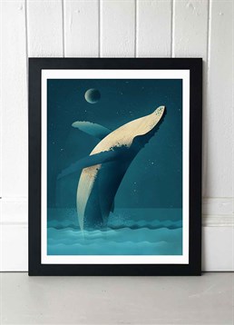 Jump for joy with this elegant humpback whale print by Dieter Braun, available in A2 or A3, framed and unframed. Published by East End Prints and manufactured eco-consciously in the UK. Each time you buy a print or card from East End Prints we donate a percentage of each sale to Cool Earth who work alongside local communities to combat the effects of deforestation in the Amazon.<p>Please note this product is made to order and is non-returnable.</p><p>Cards and gifts are sent separately. View our Delivery page for more details on Gift processing and delivery times.</p>