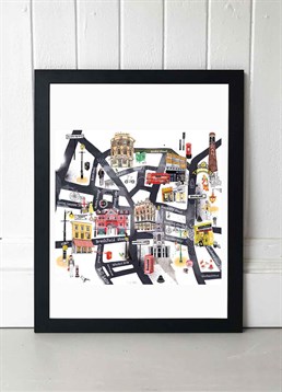 Beautifully illustrated East London map print of our favourite part of the city by the talented Hennie Haworth. Available in A2 or A3, framed and unframed. Published by East End Prints and manufactured eco-consciously in the UK. Each time you buy a print or card from East End Prints we donate a percentage of each sale to Cool Earth who work alongside local communities to combat the effects of deforestation in the Amazon.<p>Please note this product is made to order and is non-returnable.</p><p>Cards and gifts are sent separately. View our Delivery page for more details on Gift processing and delivery times.</p>