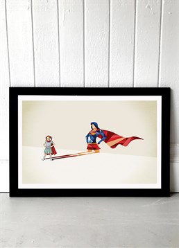 This colourful geometric Superhero print would look great in the nursery of your little hero! (Or the bedroom of the young at heart!) Available in A2 or A3, framed and unframed. Published by East End Prints and manufactured eco-consciously in the UK. Each time you buy a print or card from East End Prints we donate a percentage of each sale to Cool Earth who work alongside local communities to combat the effects of deforestation in the Amazon.<p>Please note this product is made to order and is non-returnable.</p><p>Cards and gifts are sent separately. View our Delivery page for more details on Gift processing and delivery times.</p>