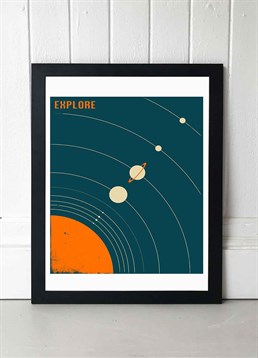 Explore this stunning map of the Milky Way for space lovers with all the planets of the solar system. Available in A2 or A3, framed and unframed. Published by East End Prints and manufactured eco-consciously in the UK. Each time you buy a print or card from East End Prints we donate a percentage of each sale to Cool Earth who work alongside local communities to combat the effects of deforestation in the Amazon.<p>Please note this product is made to order and is non-returnable.</p><p>Cards and gifts are sent separately. View our Delivery page for more details on Gift processing and delivery times.</p>