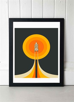 5... 4... 3... 2... 1... blast off! This rocket print by Jazzberry blue is out of this world. Available in A2 or A3, framed and unframed. Published by East End Prints and manufactured eco-consciously in the UK. Each time you buy a print or card from East End Prints we donate a percentage of each sale to Cool Earth who work alongside local communities to combat the effects of deforestation in the Amazon.<p>Please note this product is made to order and is non-returnable.</p><p>Cards and gifts are sent separately. View our Delivery page for more details on Gift processing and delivery times.</p>