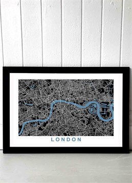 Beautiful London map print rendered in exquisite detail, available in A2 or A3, framed and unframed. Published by East End Prints and manufactured eco-consciously in the UK. Each time you buy a print or card from East End Prints we donate a percentage of each sale to Cool Earth who work alongside local communities to combat the effects of deforestation in the Amazon.<p>Please note this product is made to order and is non-returnable.</p><p>Cards and gifts are sent separately. View our Delivery page for more details on Gift processing and delivery times.</p>