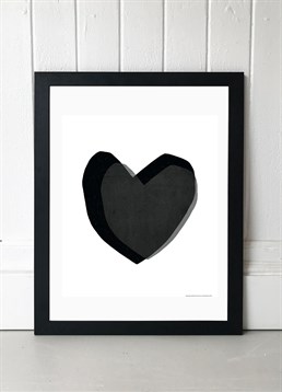 Minimalist, monochrome hearts print. Available in A2 or A3, framed and unframed. Published by East End Prints and manufactured eco-consciously in the UK. Each time you buy a print or card from East End Prints we donate a percentage of each sale to Cool Earth who work alongside local communities to combat the effects of deforestation in the Amazon.<p>Please note this product is made to order and is non-returnable.</p><p>Cards and gifts are sent separately. View our Delivery page for more details on Gift processing and delivery times.</p>