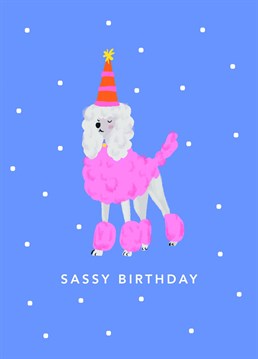 Wish someone a 'Sassy Birthday' with this fun card illustrated by Emma O'Malley