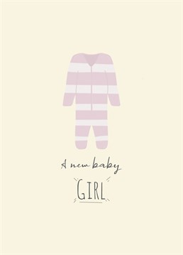 A lovely new baby card for those who have got a new baby girl! A great neutral and cute card