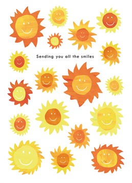 The perfect card for a guaranteed smile! Times are tough and this card is the perfect pick me up for a loved one or a great way to send someone best wishes and good luck. Designed by Evie Warren Illustration