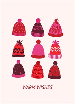 A cosy card for sending warm wishes to your loved ones this Christmas