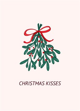 A cute mistletoe design for your love this Christmas