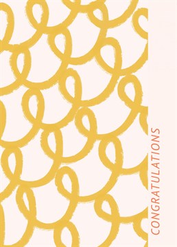 A fun sunshine yellow celebration card suitable for any occasion