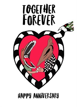 Send this Beetlejuice inspired Anniversary card to the one you love. Tim Burtons 1980s film is iconic, just like the love between the The Maitland's couple.