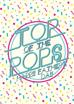 Top of The Pops Colourful, by Scribbler. Make him reminisce to the times when music came in physical forms! This card will be music to this ears this Father's Day.