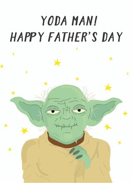 Yoda Man Father's Day Card, by Scribbler. NO, I AM YOUR FATHER - darth vader/your dad. This card is perfect for any star wars dads out there!