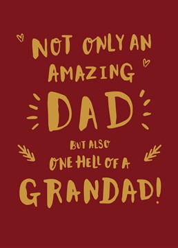 Is your Dad great at basically everything, including being a wonderful Grandad? This Scribbler Father's Day card says it all.