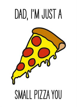 Do you and your Dad like to share a pizza on a Friday night? Send them this hilariously punny card by Scribbler this Father's Day.