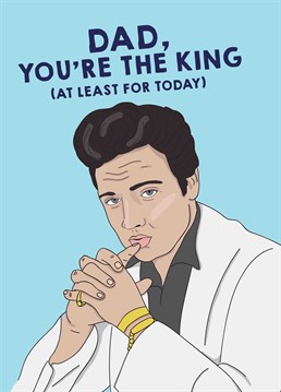 You won't be doing the Jailhouse Rock by sending this Scribbler card on Father's Day. Urgh, urh, huh.