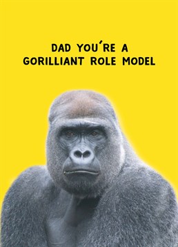 Things your Dad has in common with a gorilla: he's hairy and you don't wanna mess with him. Father's Day design by Scribbler.