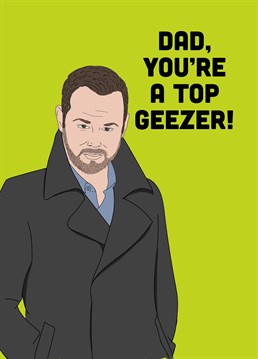 Danny Dyer's such a legend that he named his own daughter after himself. Yes you heard right, daughter! Eastenders inspired design by Scribbler.<p>&nbsp;</p><p><strong>For Chocolate Cards</strong></p><p>Ingredients</p><p>Milk Chocolate (Sugar, Cocoa Butter, <strong>Whole Milk Powder</strong>, Cocoa Mass, Emulsifier: <strong>Soya</strong> Lecithin, Natural Vanilla Flavouring), White Chocolate (Sugar, Cocoa Butter, <strong>Whole Milk Powder,</strong> Emulsifier: <strong>Soya</strong> Lecithin, Natural Vanilla Flavouring), Dark Chocolate (Cocoa Mass, Sugar, Cocoa Butter, Emulsifier: <strong>Soya</strong> Lecithin, Natural Vanilla Flavouring). Milk Chocolate contains; cocoa solids 34% min, milk solids 22% min.</p><p>Allergens</p><p>For Allergens, see ingredients highlighted in <strong>bold</strong>. May contain traces of Peanuts &amp; Tree Nuts. Store in a cool dry place away from direct sunlight.</p><p>Typical values per 100g</p><p>Energy 2312kJ/557kcal, Fat 35g, Of which Saturates 21.5g, Carbohydrates 52.6g, Of which Sugars 51.8g, Protein 6.9g, Salt 0.21g</p>