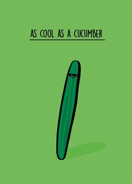 Just a super chill Birthday card for a super chill dude - no big dill! Designed by Scribbler.