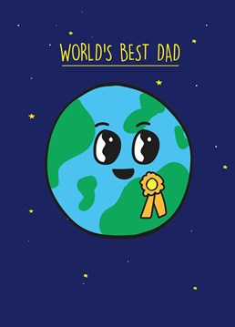 Send this cute Father's Day card to a dad who's out of this world. Designed by Scribbler.