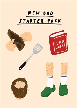 No hair, no money, no shame... It's official: there's no one else like dad! Funny Father's Day card designed by Scribbler.
