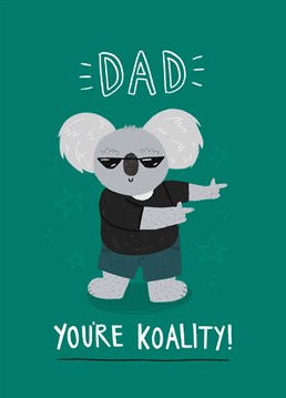 If you're looking for the punniest, koala themed card to send your dad for Father's Day then look no further! Designed by Scribbler.