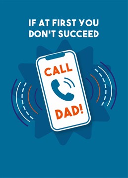 What would you ever do without your dad, eh? Send this funny Scribbler card to thank him for being your own personal superhero.