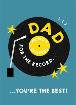 For a dad who's a total classic, make him smile with this old school, music themed Father's Day card. Designed by Scribbler.