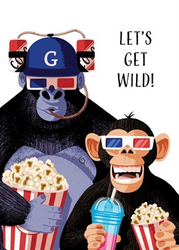 Let's Get Wild! The perfect card for any movie obsessed teen. Get them this card and watch them go wild this birthday. Illustrated by Ian Owen, Folio.