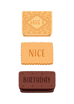This is the perfect Birthday card for that person that loves the tea and biscuit treat! A sweet Birthday card for those with a sweet tooth! Designed by Ian Owen, Folio