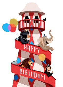 Bringing the nostalgia funfair to this gorgeous children's birthday design, along with a host of your favourite wild animals. Designed by Ian Owen, Folio.