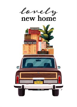 Moving day is such an exciting day when the car is packed to the rafters with all your belongings. Mark the occasion for your loved ones with this gorgeous New Home card. Designed by Ian Owen, Folio.