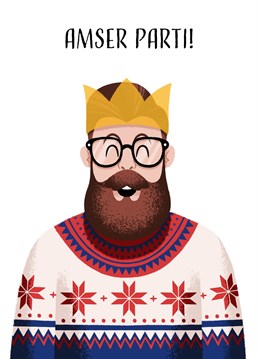Does this Folio card remind you of a bearded gentleman in your life who's always the centre of the party? Put a smile on their face with this Christmas card! Designed by Ian Owen, Folio