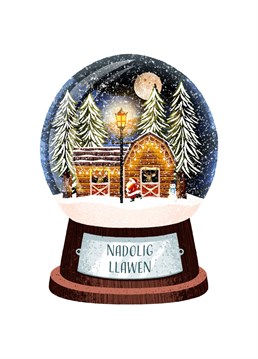 Is there anything more classic to Christmas than a snow globe? Filled with a gorgeous winter scene, this will be sure to make everybody smile this Christmas. Designed by Ian Owen, Folio.