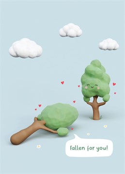 A super cute card with a pun, perfect for telling a special girlfriend or boyfriend you've well and truly fallen for them. This card would be great for Valentine's Day or even Just Because.
