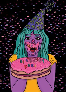 Give this Foggish card to a birthday babe who'll probably shove her face into the cake when no one's looking out of pure excitement. Or that's what you'll tell people is what happened!