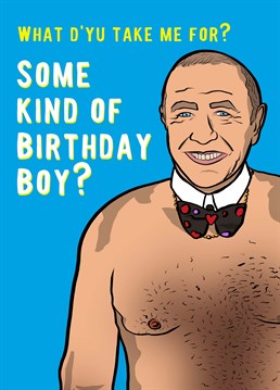 Send this Foggish birthday card to a diamond geezer who channels iconic Eastender, Frank Butcher. Husband, Father, Pilchard.
