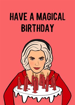 Who doesn't enjoy a good scare every now and then? It doesn't get scarier than realising you're another year older! Sabrina inspired birthday card by Foggish.