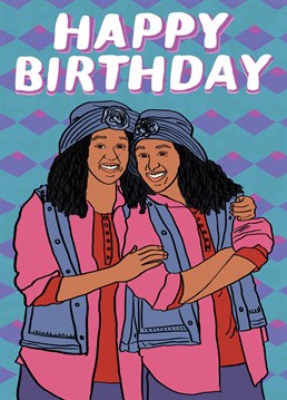 Jump back into the 90s with this amazing Birthday card by Foggish.