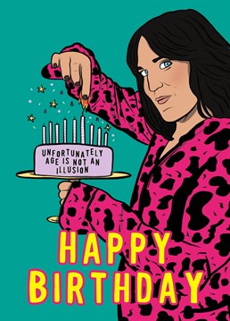 Happy Birthday to all Noel Fielding & GBBO fans, a magical card for a deliciously magical birthday.