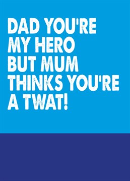 After 30 years together, you'd think the same! Say happy birthday to your Dad with this hilariously naughty card by Filthy Sentiments.