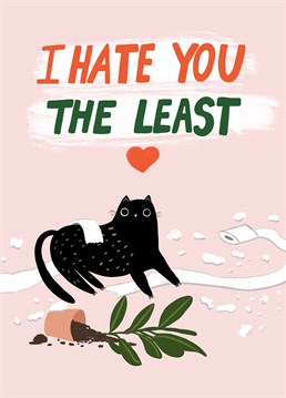 Are you irritated by every other human on the planet? Is there that one person you tolerate? Then this Forever Funny Valentine's card is perfect for you!