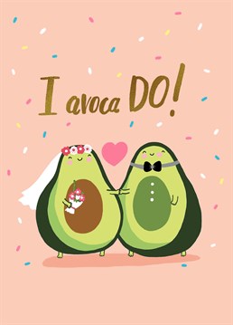 Make sure they avo-great day with this hilariously cute Wedding card by Forever Funny.