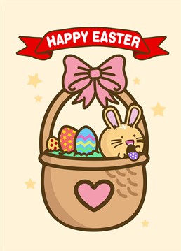 You know what would go perfectly with this? An Easter hamper filled with chocolate goodies. Shame it's a lockdown and we've already cracked and eaten it. Designed by Fuzzballs.