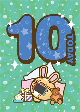 Fuzzballs official birthday card. Celebrate your 10th birthday with this cute kawaii birthday card from the Fuzzballs.