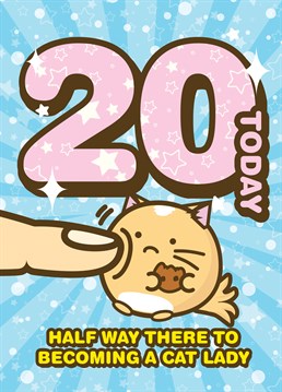 Fuzzballs official birthday card. Celebrate your 20th birthday with this cute kawaii birthday card from the Fuzzballs.