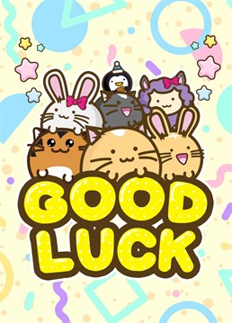 Good Luck from the super cute Fuzzballs. You got this!