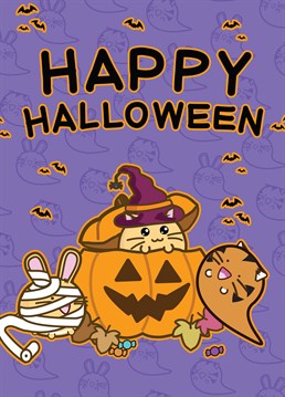 Tis the season to be spooky (but cute) with this Halloween card by Fuzzballs.