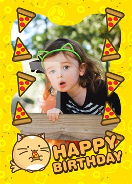 Wish a pizza lover the best of birthdays with this adorable personalised card by Fuzzballs.